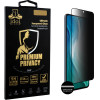Idol 1991 Tempered Glass Xiaomi Mi 11i 6.67'' 9H 0.30mm Premium Privacy Antispy Semi Curved Full Glue BLACK