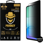 Idol 1991 Tempered Glass Xiaomi Redmi 13 4G/Poco M6 4G 6.79'' 9H 0.25mm Privacy Antispy Semi Curved Full Glue BLACK