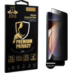 Idol 1991 Tempered Glass Xiaomi Redmi Note 11 PRO/Pro Plus 6.67'' 9H 0.30mm Premium Privacy Antispy Semi Curved Full Glue BLACK