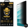 Idol 1991 Tempered Glass Xiaomi Redmi Note 14 Pro 5G/Poco X7 6.67'' 9H 0.25mm Privacy Antispy Semi Curved Full Glue BLACK