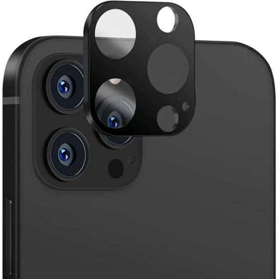 Techsuit - Full Camera Glass - Iphone 12 Pro Max - Black