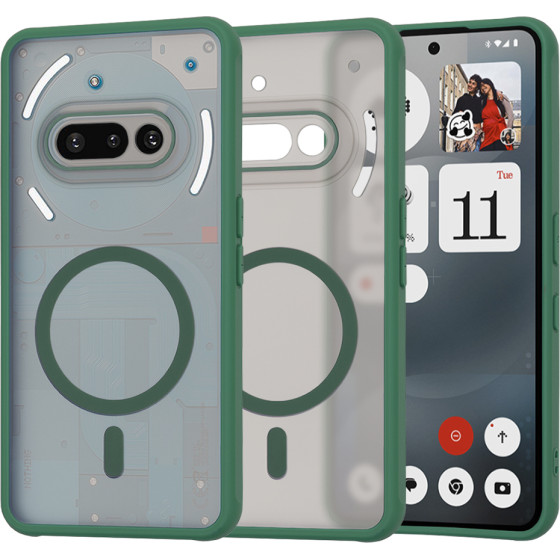 Techsuit - Halofrost Magsafe Series - Nothing Phone (3a) - Midnight Green