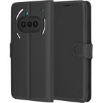 Techsuit - Leather Folio - Nothing Phone (3a) - Black