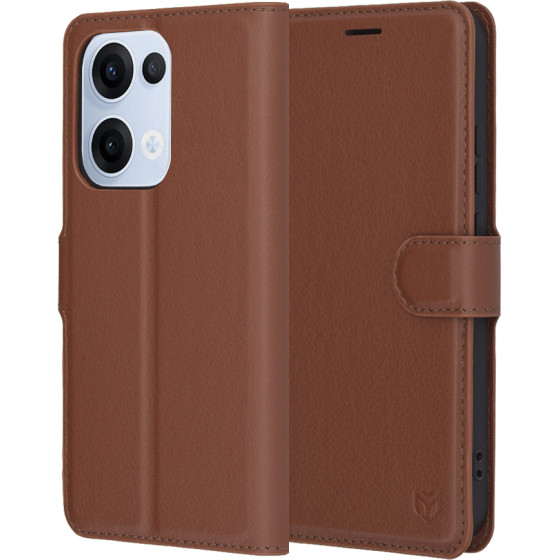Techsuit - Leather Folio - Oppo Reno13 - Brown