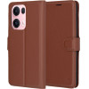 Techsuit - Leather Folio - Oppo Reno13 Pro - Brown