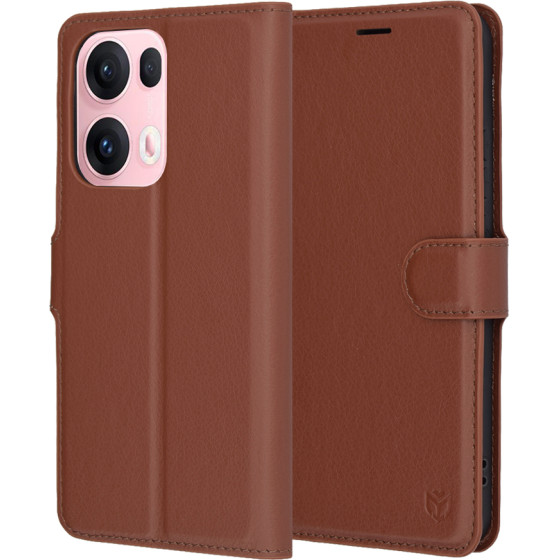 Techsuit - Leather Folio - Oppo Reno13 Pro - Brown