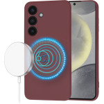 Techsuit - Softflex Magsafe - Samsung Galaxy S24 - Plum Red