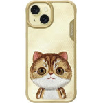 Nimmy Case Big Eyed Pet 2.0 Cat For Iphone 15 khaki