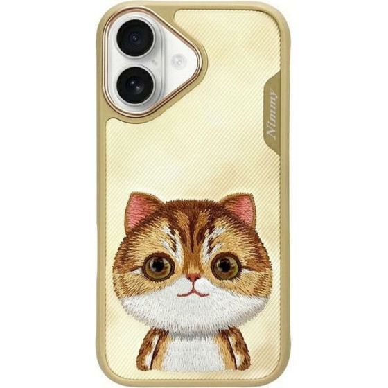 Nimmy Case Big Eyed Pet 2.0 Cat For Iphone 16 khaki