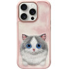 Nimmy Case Big Eyed Pet 2.0 Cat For Iphone 16 Pro Max pink