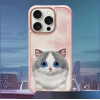 Nimmy Case Big Eyed Pet 2.0 Cat For Iphone 16 Pro Max pink