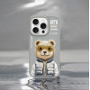 Nimmy Case COOL&Cute 2.0 Bear For Iphone 15 Pro gray