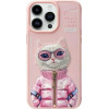 Nimmy Case COOL&Cute 2.0 Cat For Iphone 15 Pro pink