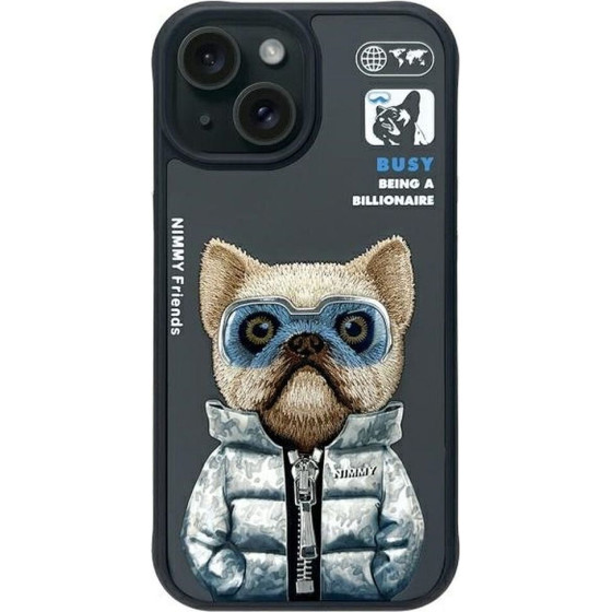 Nimmy Case COOL&Cute 2.0 Dog For Iphone 15 black