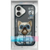 Nimmy Case COOL&Cute 2.0 Dog For Iphone 16 black