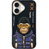 Nimmy Case COOL&Cute 2.0 Monkey For Iphone 16 black