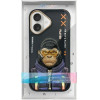 Nimmy Case COOL&Cute 2.0 Monkey For Iphone 16 black