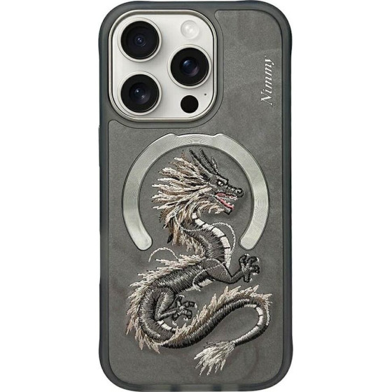 Nimmy Case Dragon Compatible With Magsafe For Iphone 16 Pro Max gray