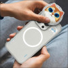 Nimmy Case Glasses Cool Cat Compatible With Magsafe For Iphone 16 Pro gray