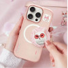 Nimmy Case Glasses Cool Cat Compatible With Magsafe For Iphone 16 Pro pink