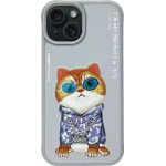 Nimmy Case Glasses Cool Cat For Iphone 15 gray