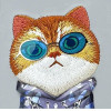 Nimmy Case Glasses Cool Cat For Iphone 15 gray