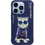 Nimmy Case Glasses Cool Cat For Iphone 15 Pro Max blue