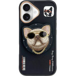 Nimmy Case Glasses Cool Dog Compatible With Magsafe For Iphone 16 black