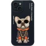 Nimmy Case Glasses Cool Dog For Iphone 15 black