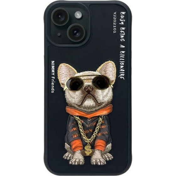 Nimmy Case Glasses Cool Dog For Iphone 15 black