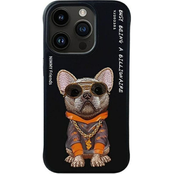Nimmy Case Glasses Cool Dog For Iphone 15 Pro black
