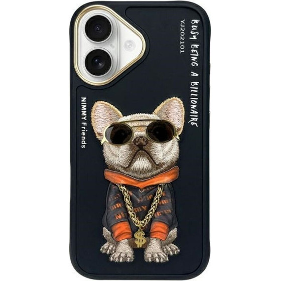 Nimmy Case Glasses Cool Dog For Iphone 16 black