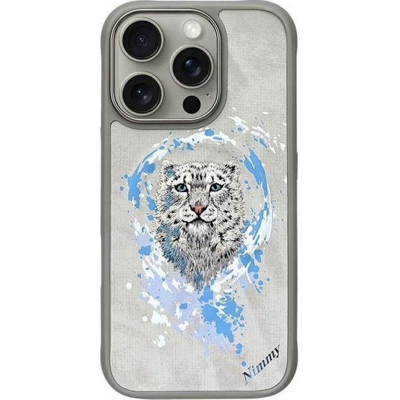 Nimmy Case Panther Compatible With Magsafe For Iphone 16 Pro Max Light gray