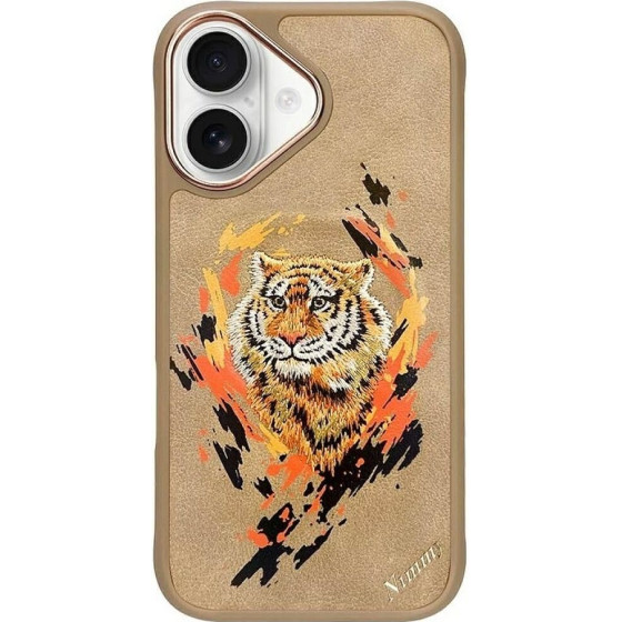 Nimmy Case Tiger Compatible With Magsafe For Iphone 16 Light brown