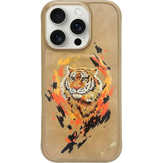 Nimmy Case Tiger Compatible With Magsafe For Iphone 16 Pro Max Light brown