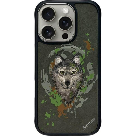 Nimmy Case Wolf Compatible With Magsafe For Iphone 16 Pro Max Dark gray