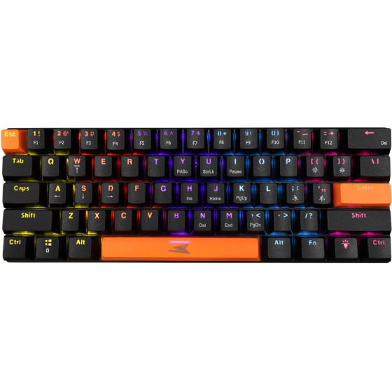 BARACUDA Mech Keyboard BGK-03111 Dolphin Us Red Switch Black - (DOLPHIN-B-RED)