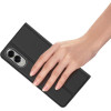 Dux Ducis Wallet Case Skin Pro For Samsung S25 Edge black