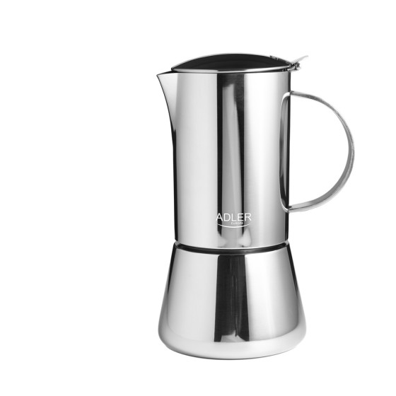 Adler Espresso Coffee Maker 350ML Silver Steel - (AD4419)