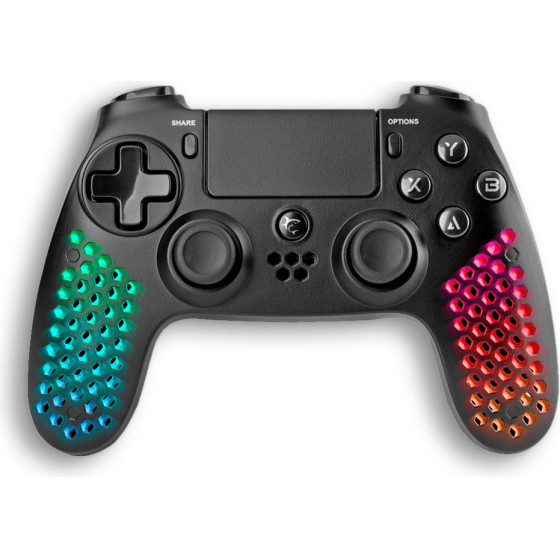 White Shark Wireless Gamepad GPW-4009 For PS4/PS3/PC/iOS/Android Black - (LEGATUS)