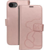 Mezzo Book Case For Iphone 16e (Se 4 2025) Teddy Bear Rose Gold OEM