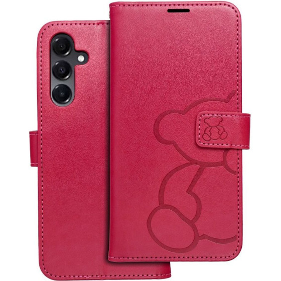 Mezzo Book Case For Samsung A16 5G Teddy Bear Magenta OEM