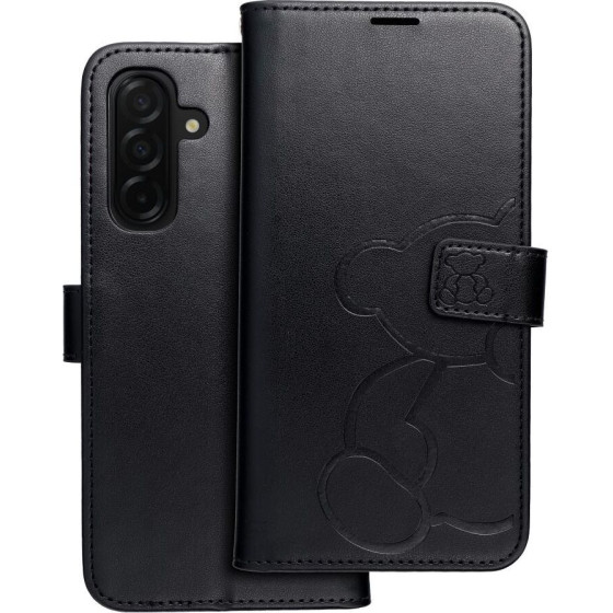 Mezzo Book Case For Samsung A26 5G Teddy Bear Black OEM