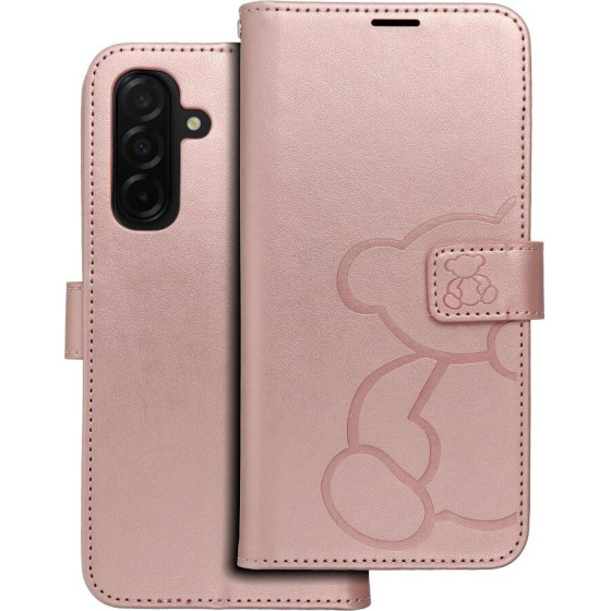 Mezzo Book Case For Samsung A26 5G Teddy Bear Rose Gold OEM