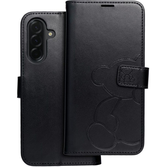 Mezzo Book Case For Samsung A36 5G Teddy Bear Black OEM