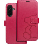 Mezzo Book Case For Samsung A36 5G Teddy Bear Magenta OEM