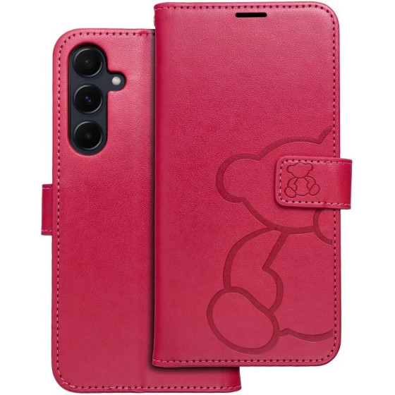 Mezzo Book Case For Samsung A55 5G Teddy Bear Magenta OEM