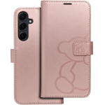Mezzo Book Case For Samsung A55 5G Teddy Bear Rose Gold OEM