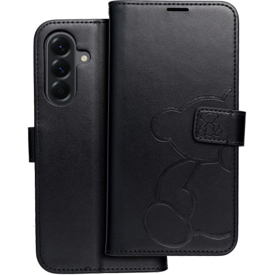 Mezzo Book Case For Samsung A56 5G Teddy Bear Black OEM