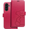 Mezzo Book Case For Samsung A56 5G Teddy Bear Magenta OEM